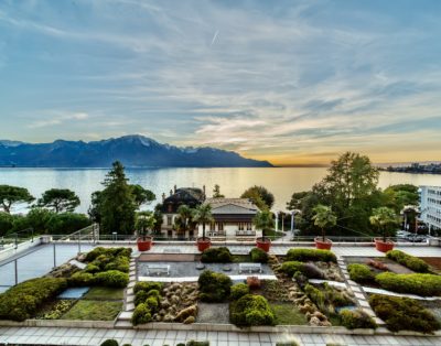 Incredible views of Montreux Lake straight from the city center / 2 Bedroom apartment in Montreux – WIFI
