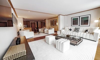 Modern Apartment with Garden View