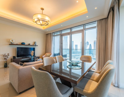 Panorama Paradise: Luxury 2BHK with Breathtaking Burj Khalifa Views
