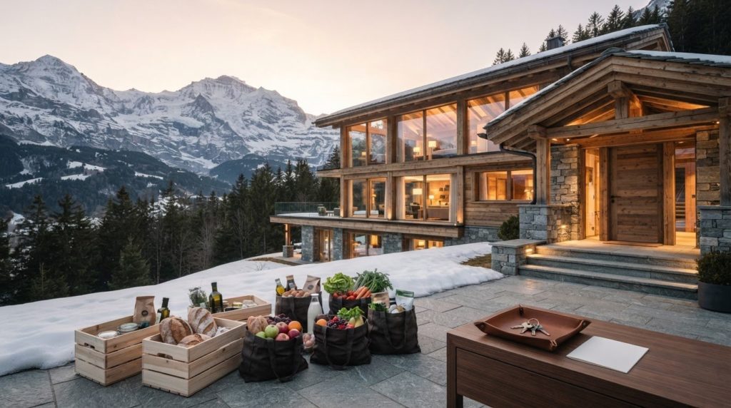 Pre-Arrival Grocery Delivery for Swiss Luxury Chalets