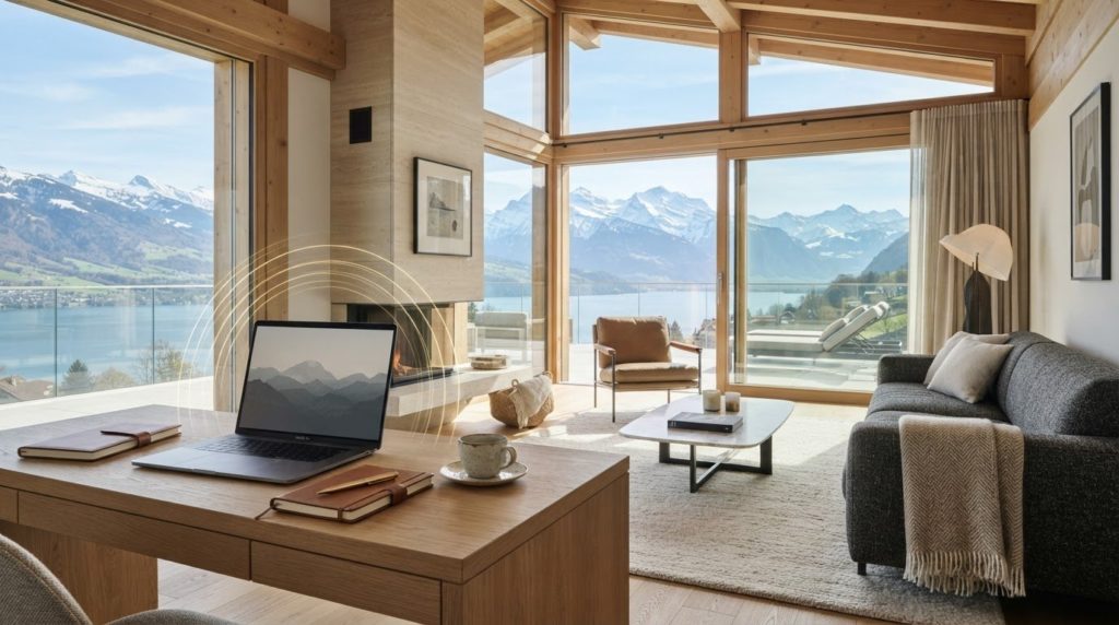 Luxury Swiss Rentals With High-Speed Internet for Work and Holidays